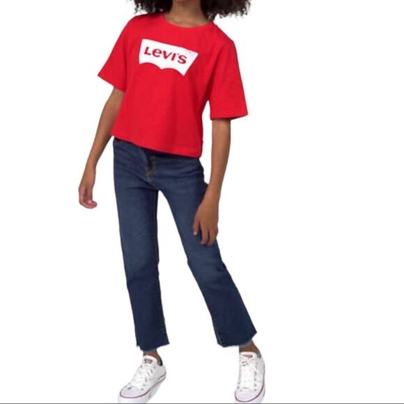 Levi’s Girls High Rise Straight Leg Jeans - Picture 1 of 14